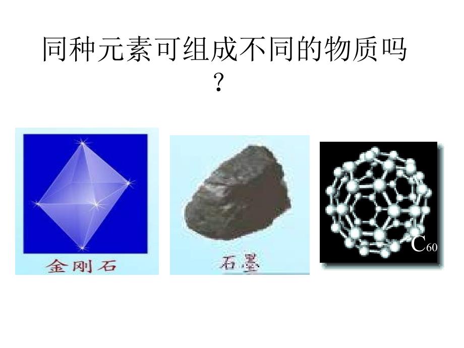 九年级化学金刚石、石墨和c60课件1_第1页