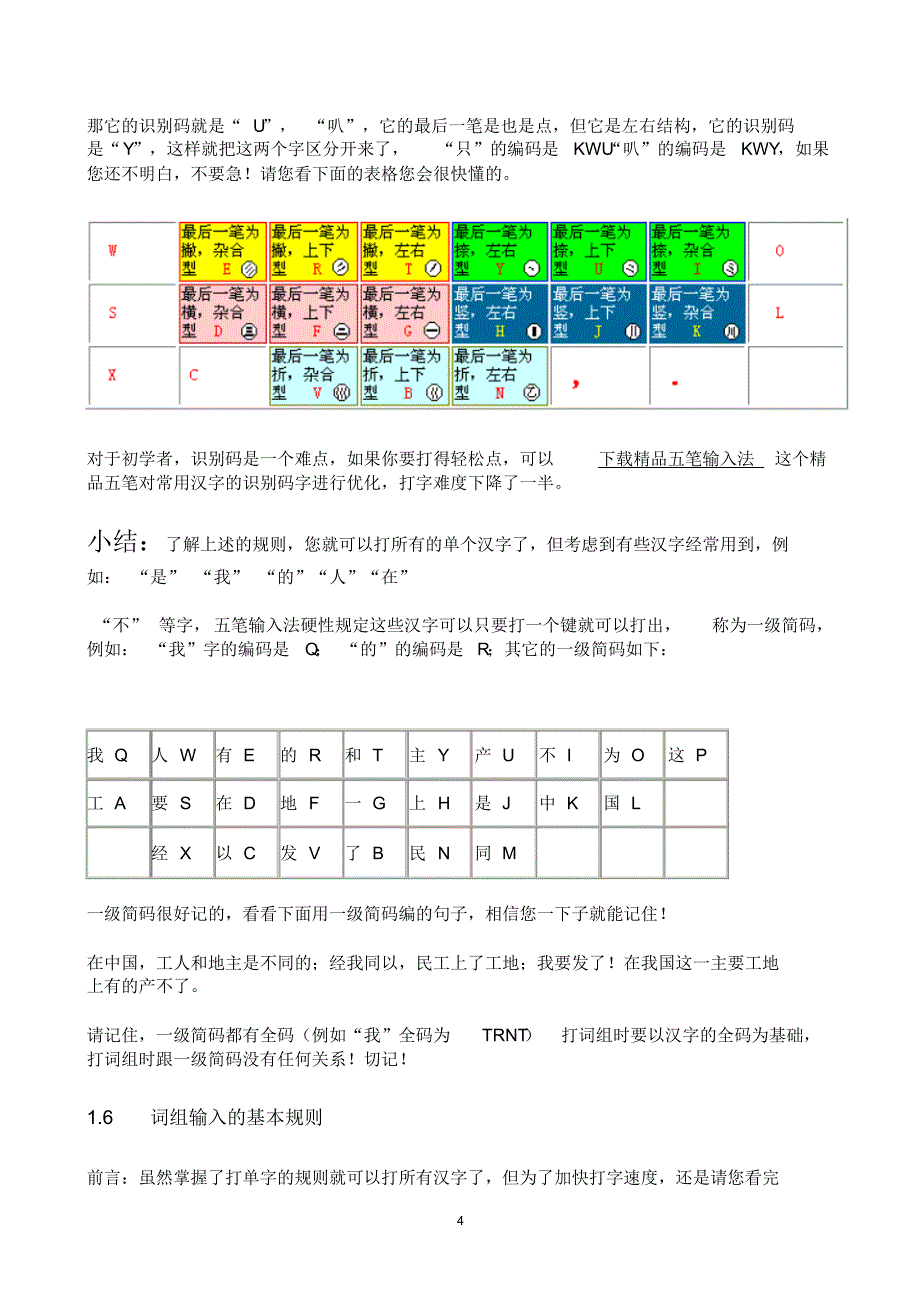 五笔输入法(86版)教程_第4页