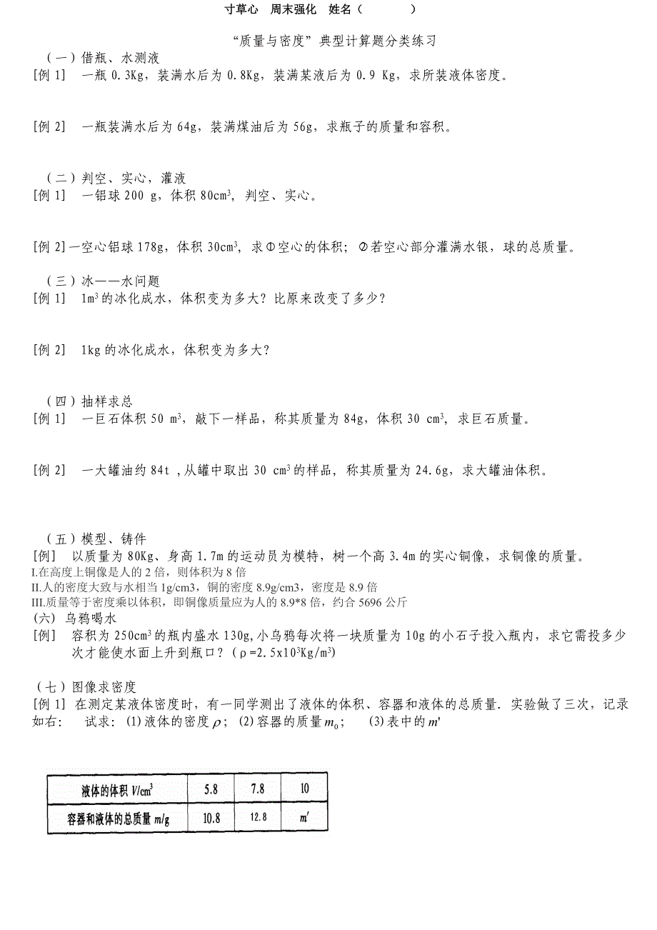 质量和密度计算题归类2_第1页