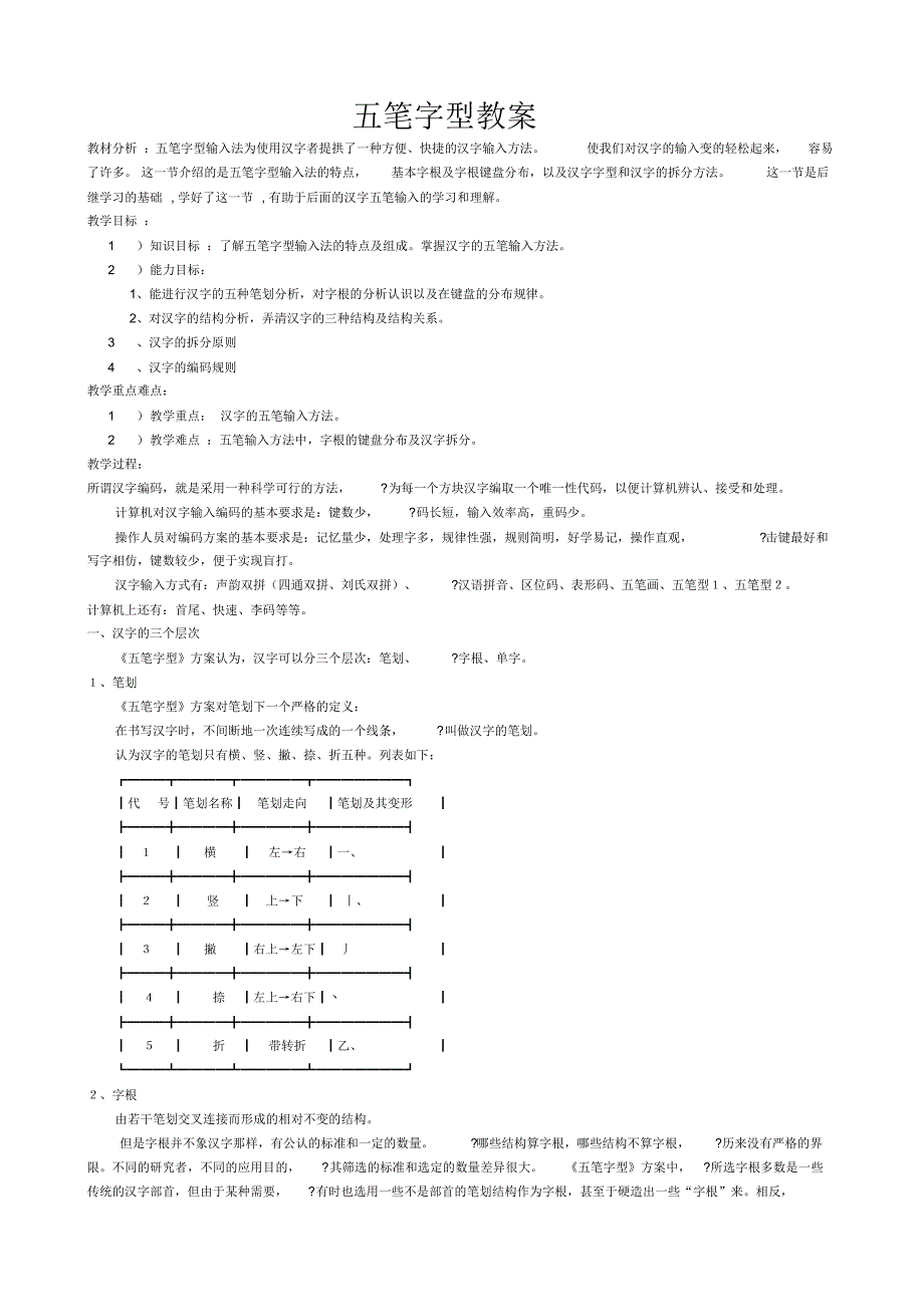 五笔字型教案_第1页