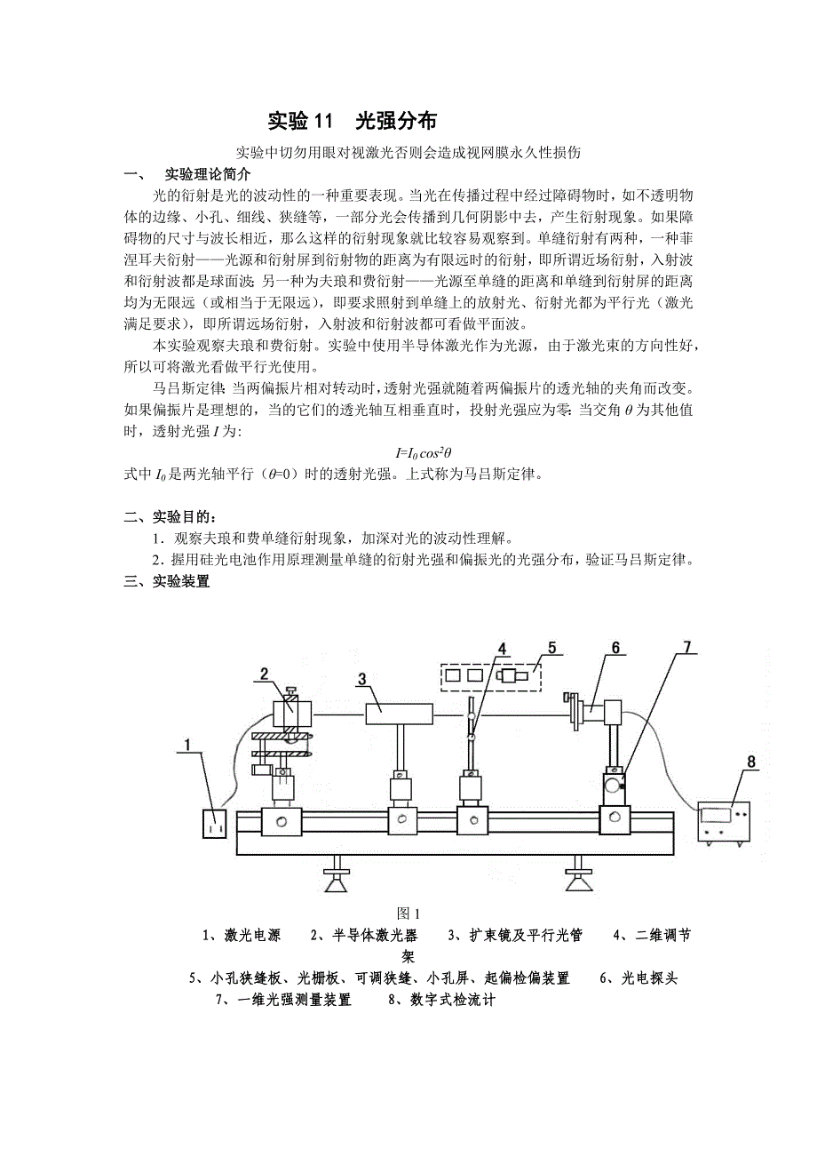 实验11  光强分布_第1页