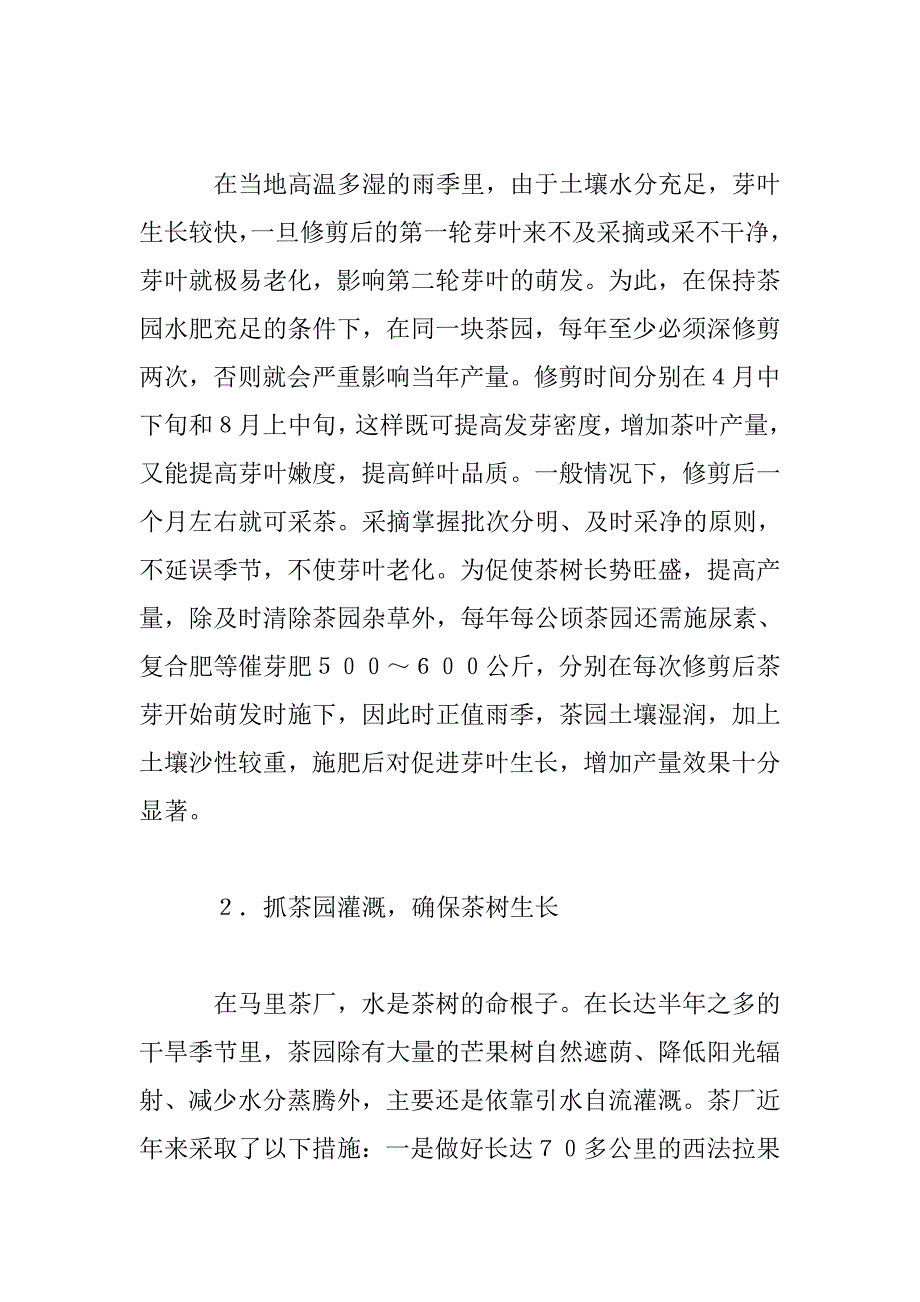 马里茶叶栽培技术介绍_第2页