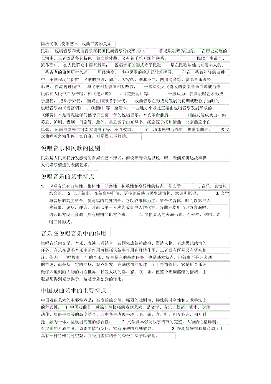 中国民间音乐概论复习资料_第1页