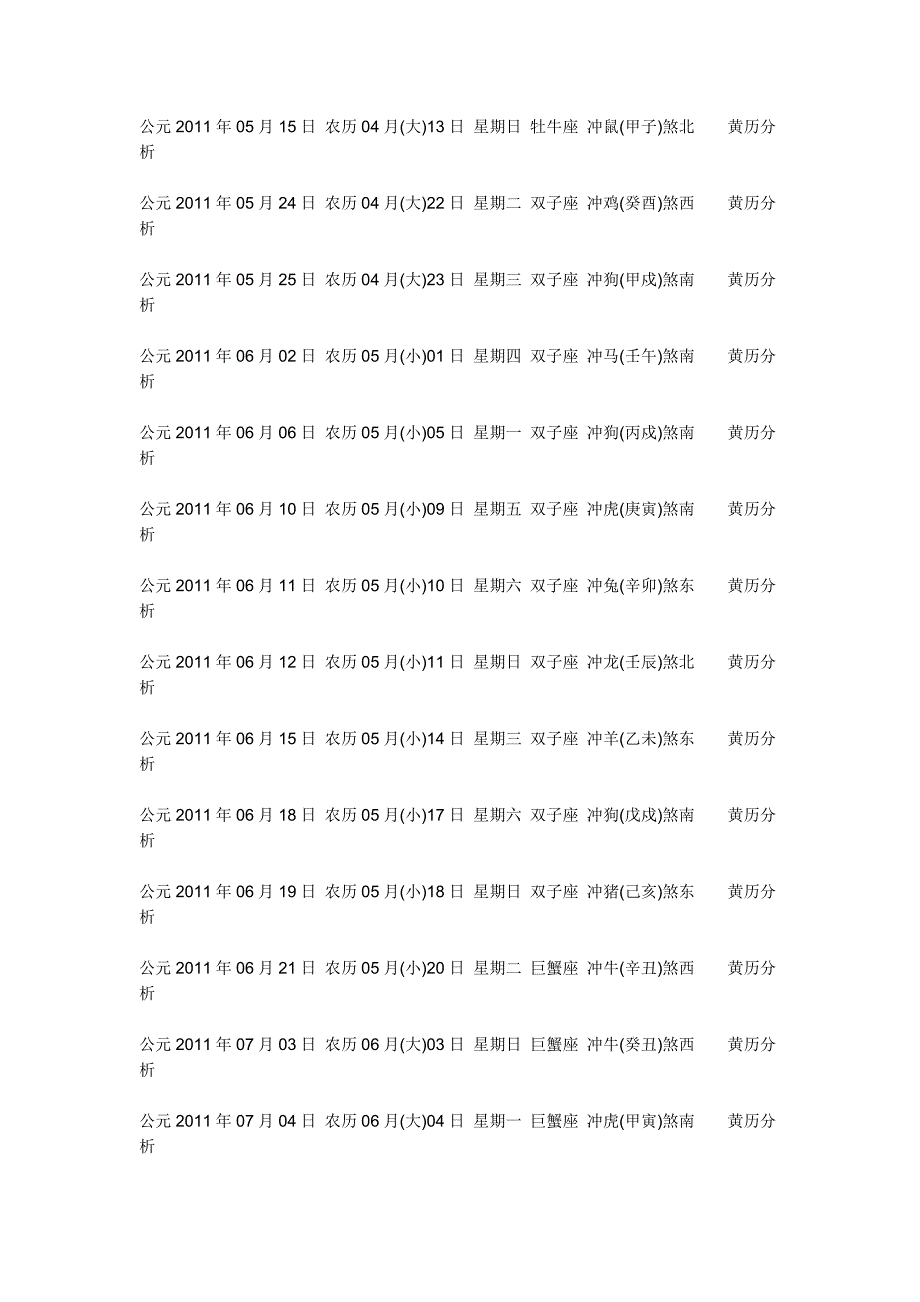 公元2011年嫁娶黄道吉日_第4页