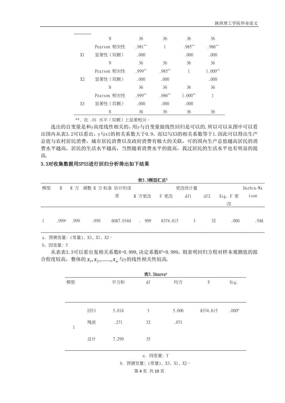 基于回归分析的消费与国内生产总值的关系研究_第5页