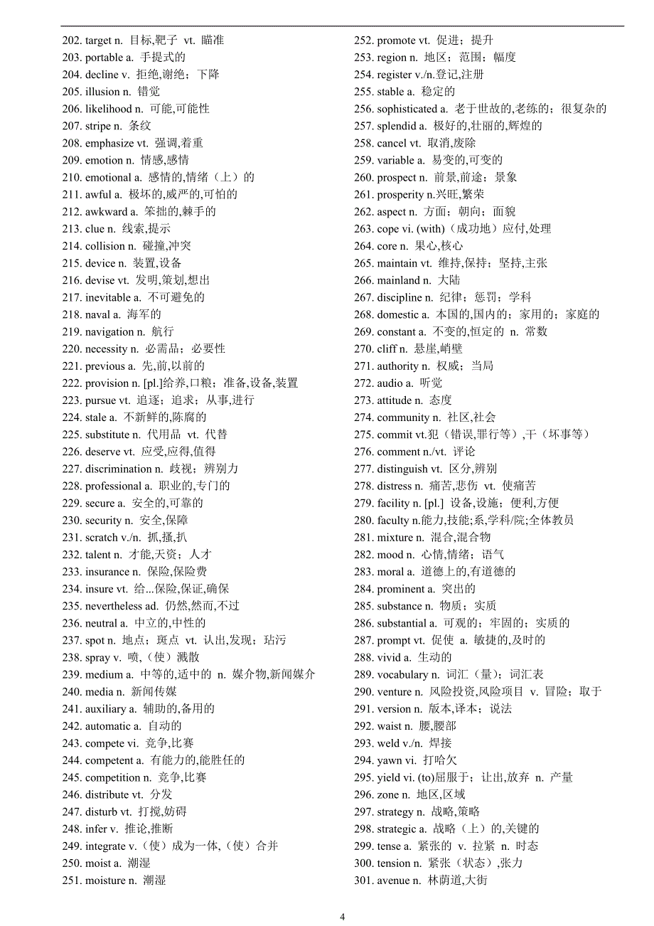 高考英语阅读高频词汇必备篇_第4页