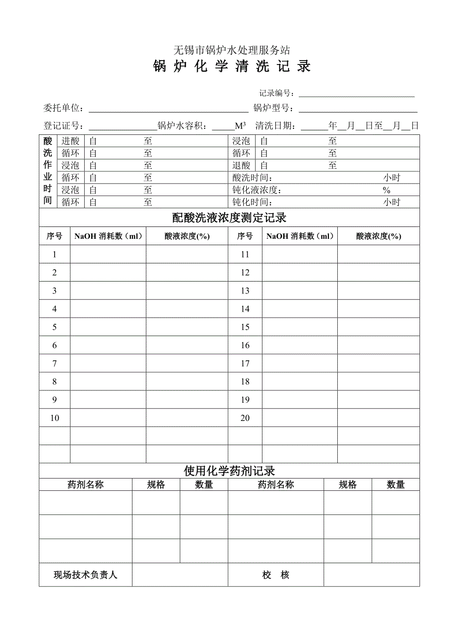 -锅炉酸洗现场记录-2011_第2页