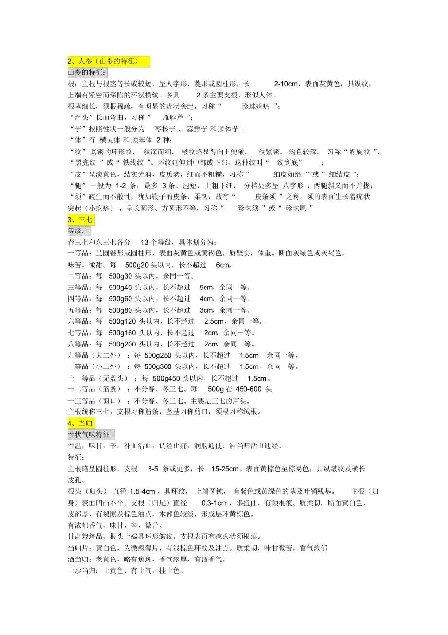 中药商品学复习题_第5页