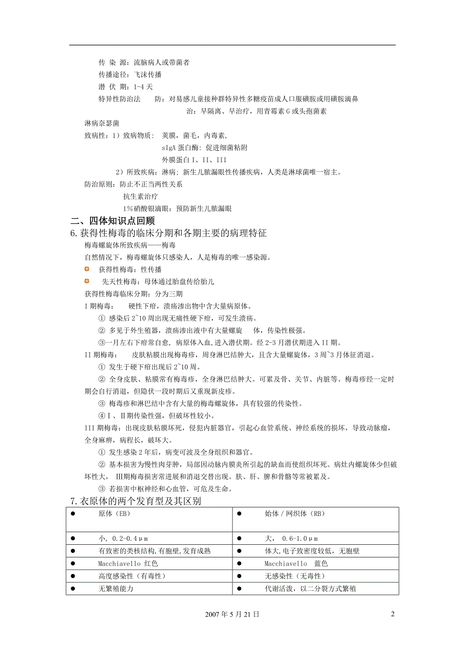 医学微生物学阶段复习资料_第2页