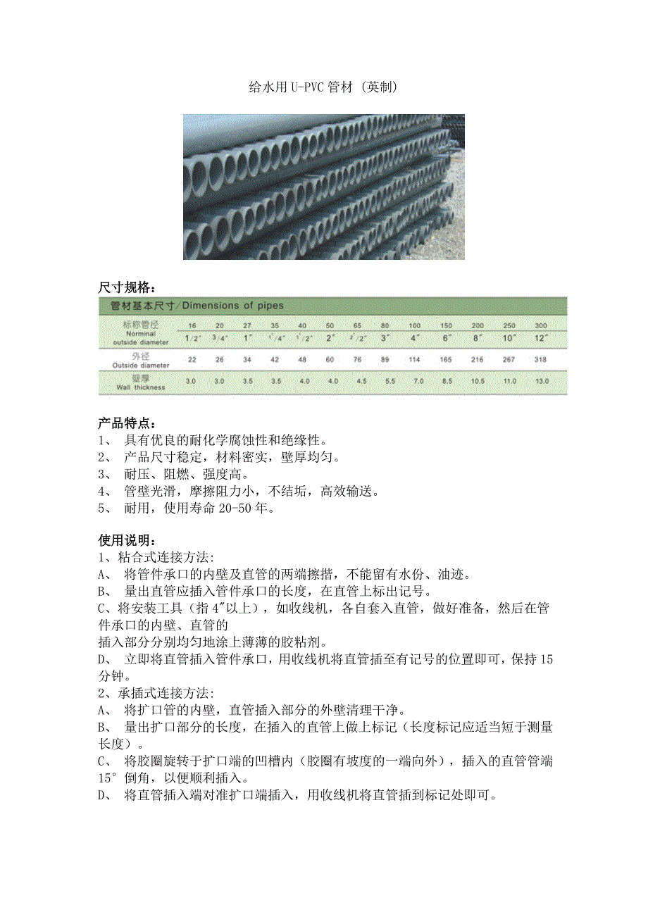 常见塑料管规格_第2页