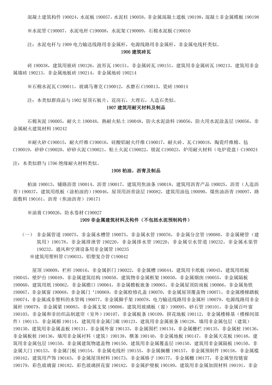 非金属的建筑材料,建筑用非金属刚性管,沥青,柏油,可移动非金属建筑物,非金属碑_第2页