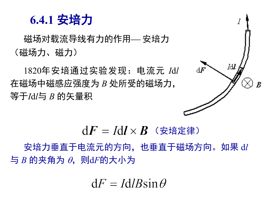 大学物理 6.4  安培力  磁矩  洛伦兹力_第2页