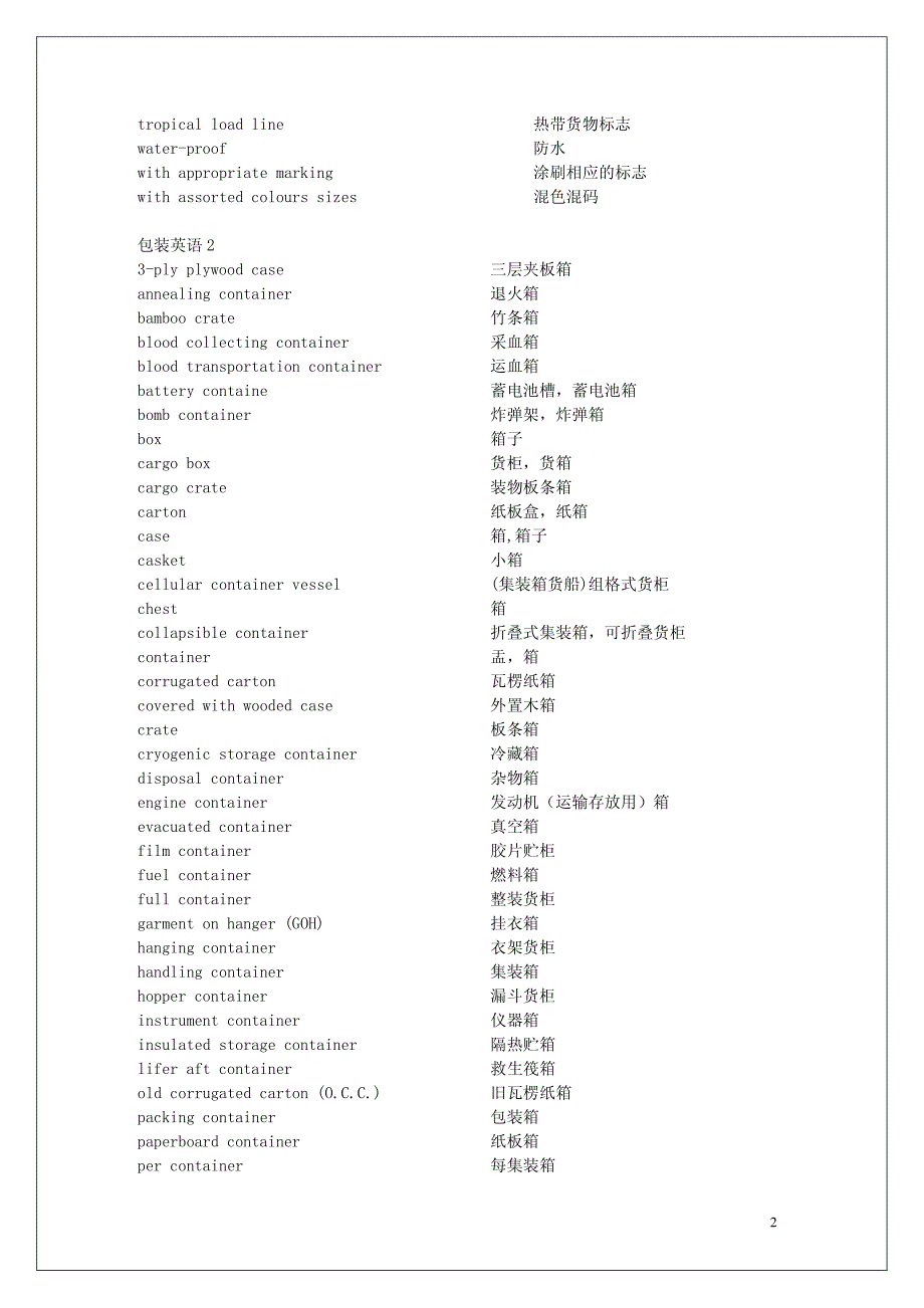 外贸包装英语集锦_第2页