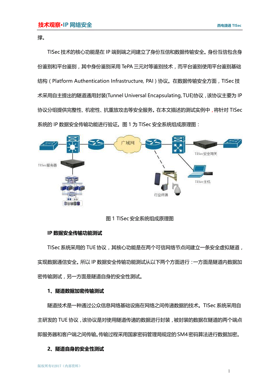 TISec技术保障IP端到端数据安全能传输力实测_第2页