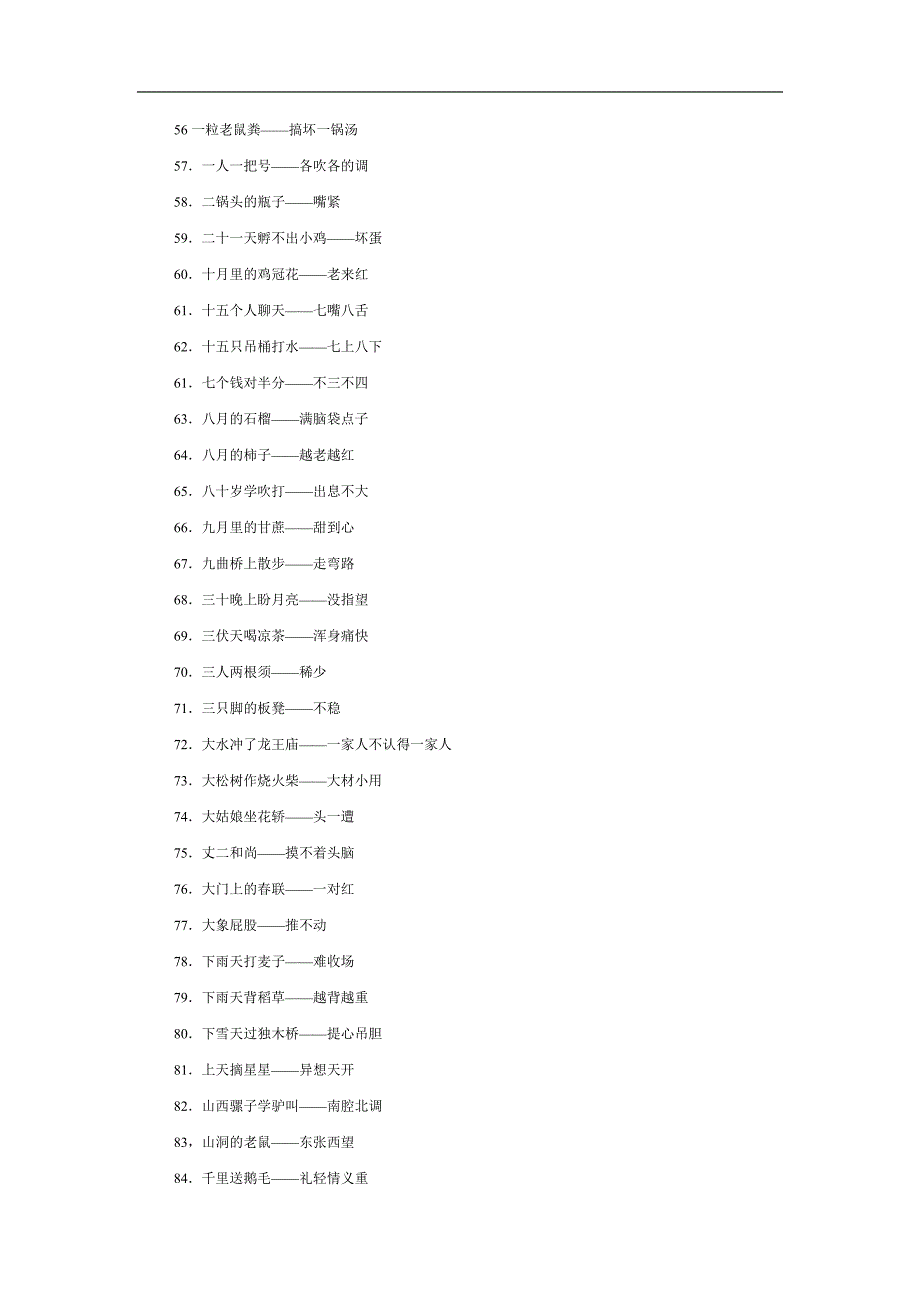 歇后语分类集锦_第3页