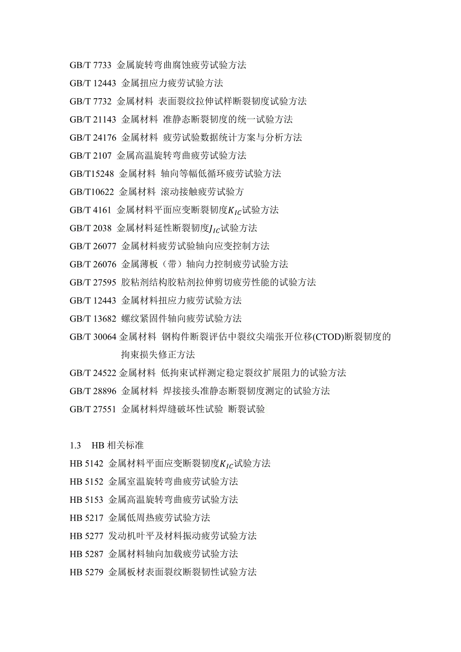 疲劳、断裂相关试验标准汇总_第2页