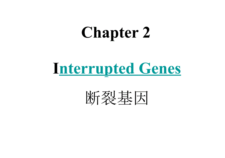 基础分子生物学课件chapter2_第1页