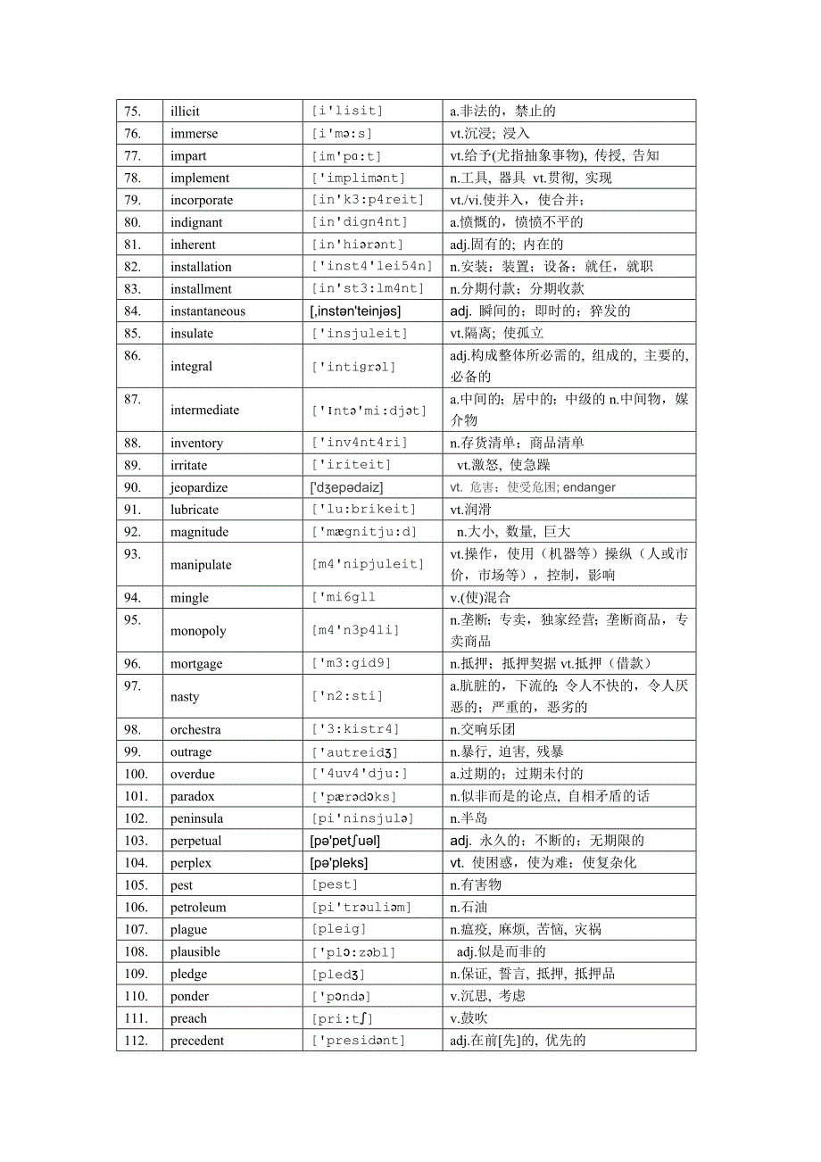 考研考博英语常见重点边缘词汇_第3页