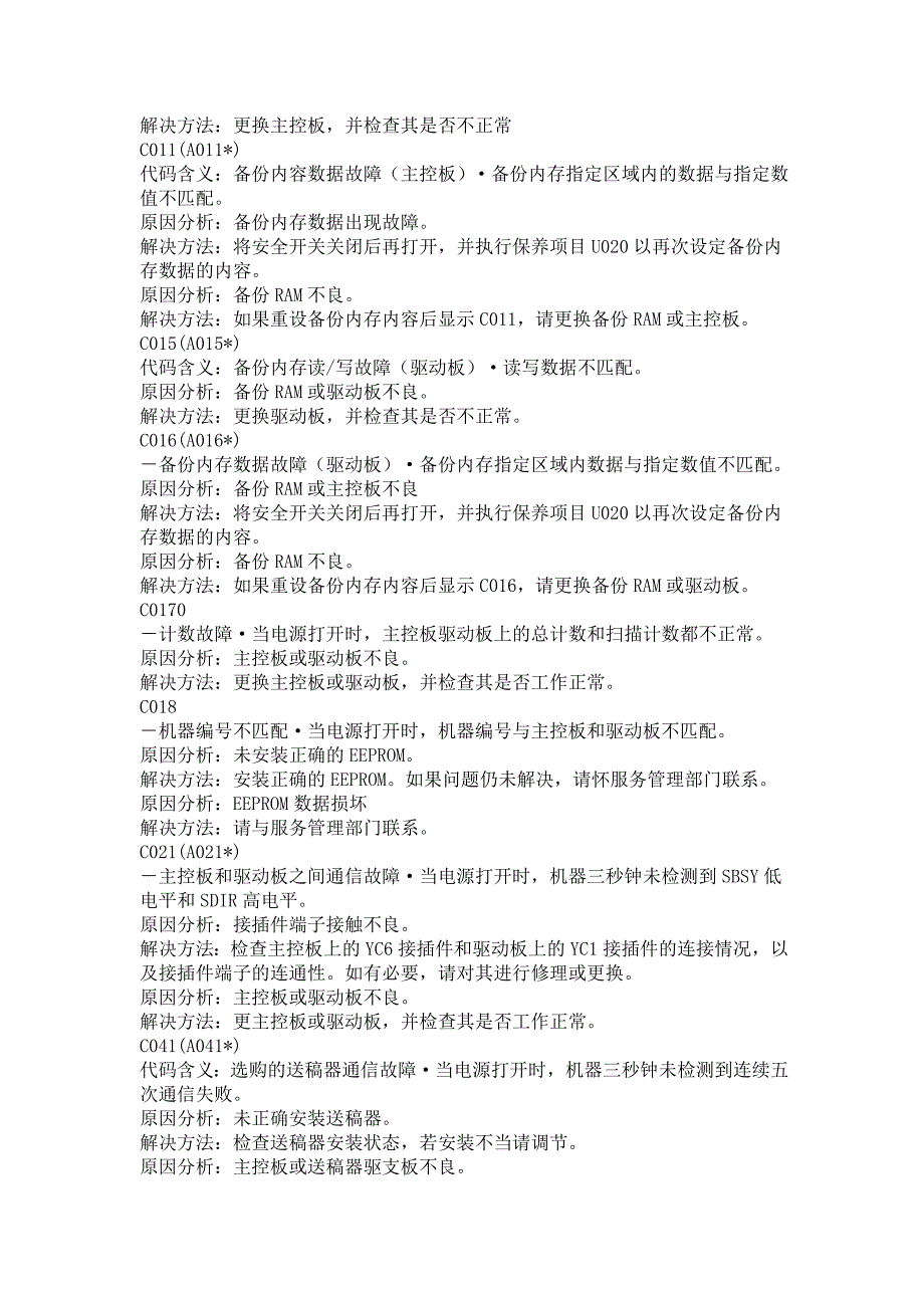 京瓷km1648一般故障代码及调整方法_第4页