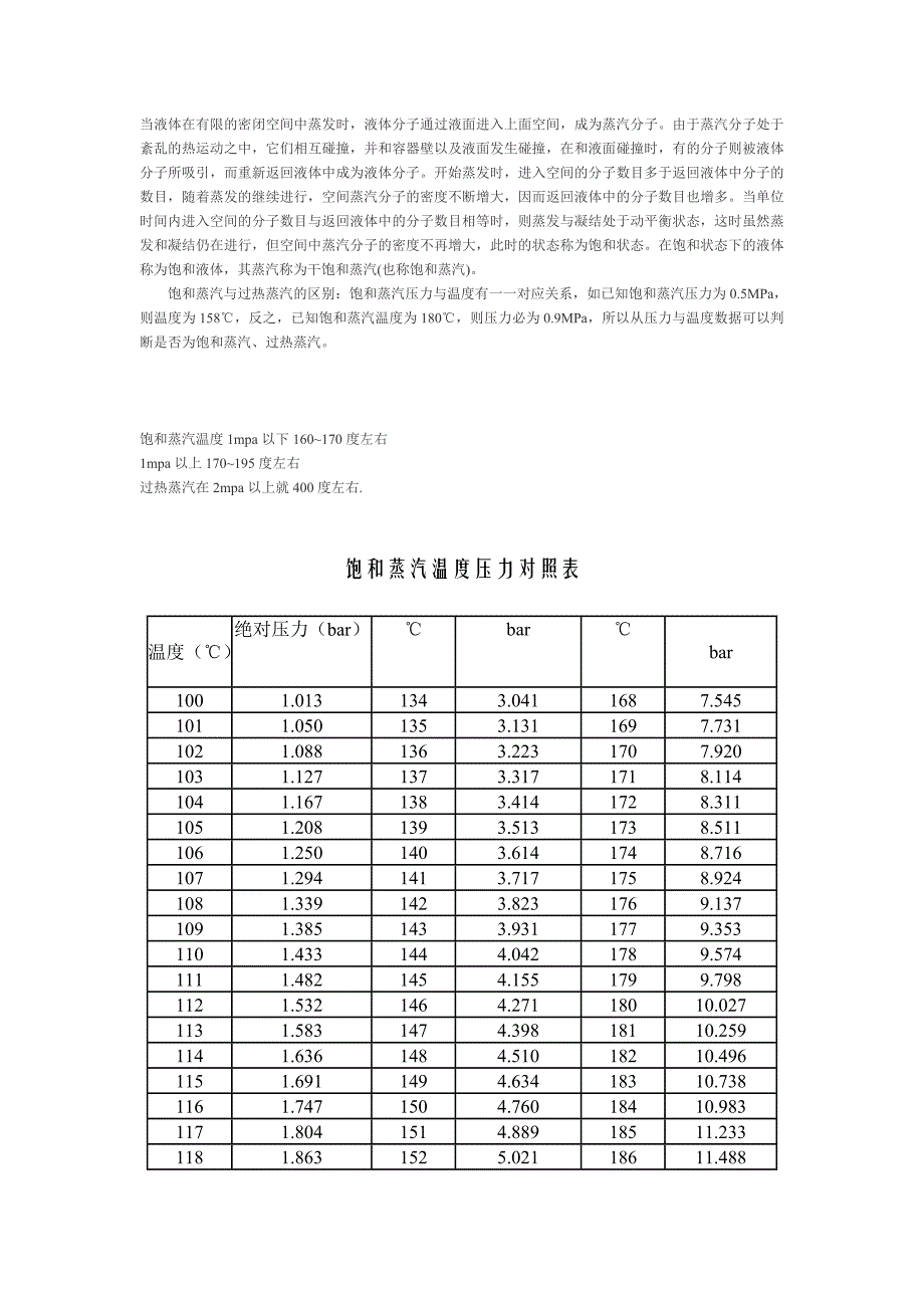 饱和蒸汽压力与温度的关系_第1页