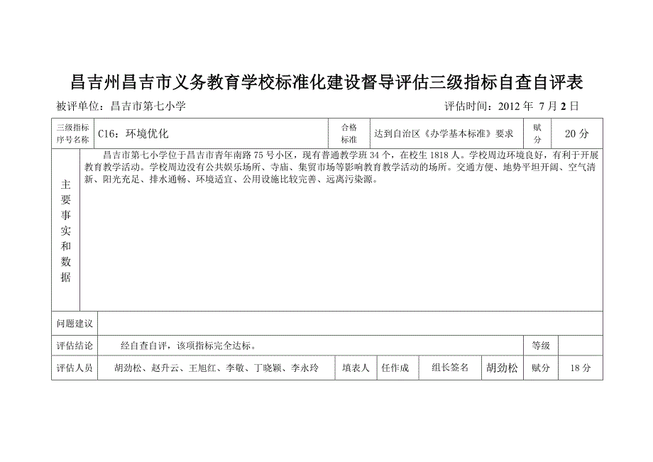 昌吉州昌吉市义务教育学校标准化建设督导评估三级指标_第4页