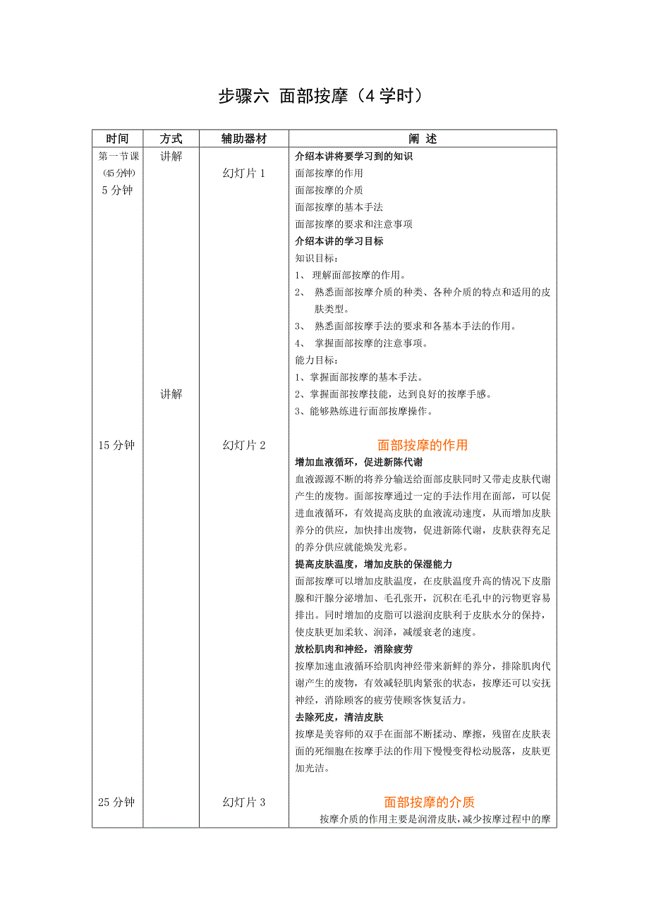步骤6-美容基础护理-教案_第1页