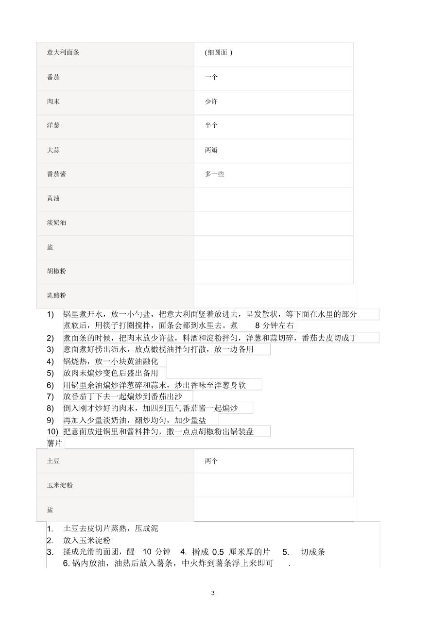 蛋糕面包配方食谱和其他_第3页