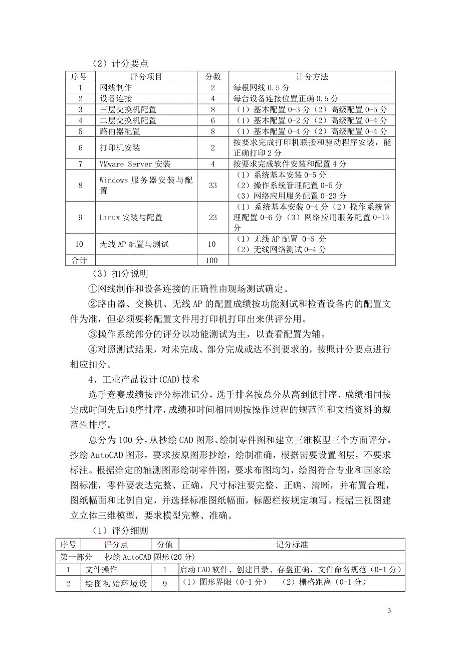 计算机应用技术学生技能竞赛方案_第3页