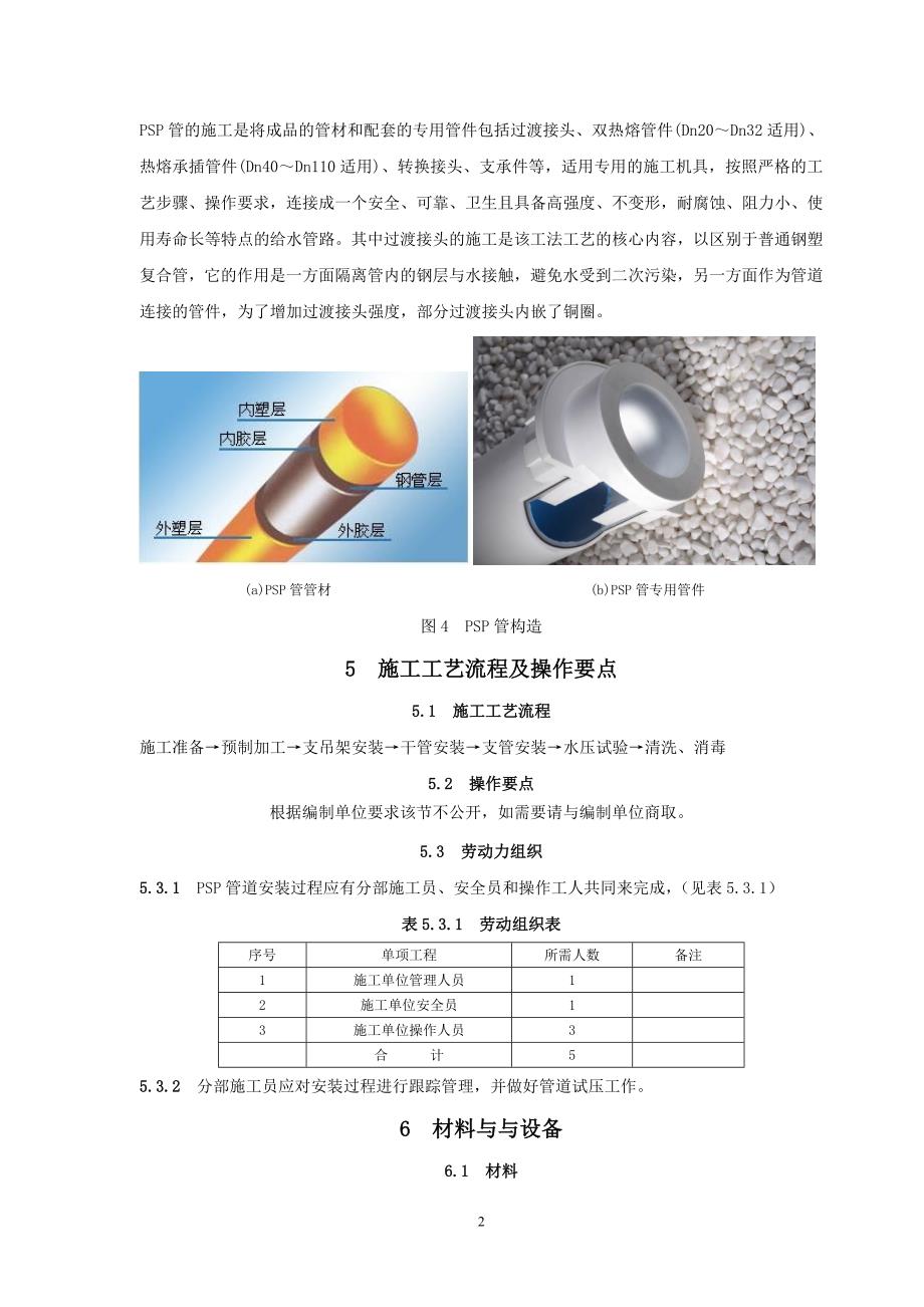 双热熔型钢塑复合压力管(psp管)施工工法_第2页