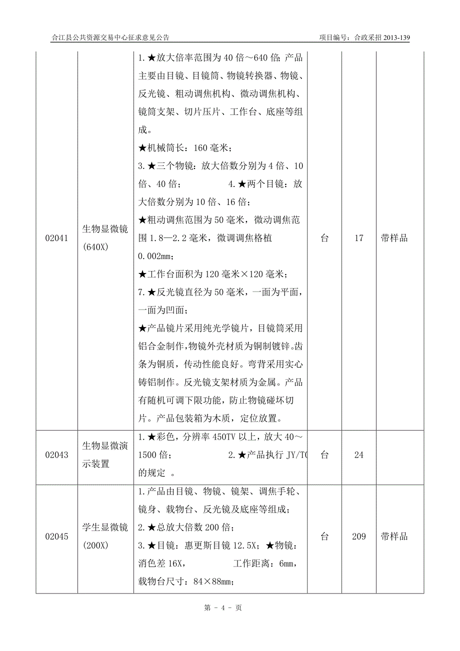 合江县教育和科学技术局采购小学科学实验仪器_第4页