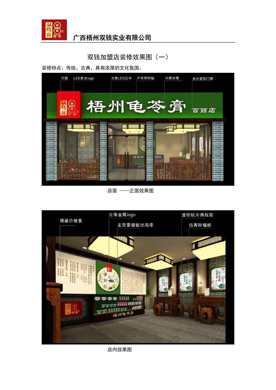 双钱加盟店装修效果图（一）_第1页