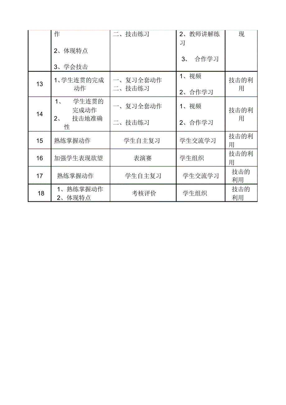 武术队活动方案_第4页