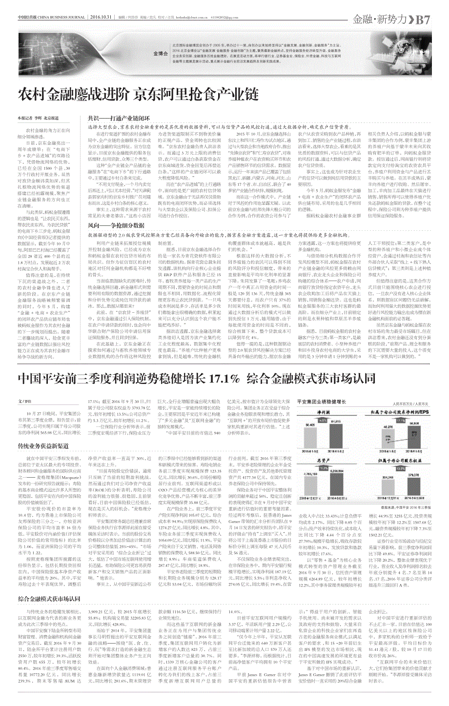 农村金融鏖战进阶京东阿里抢食产业链_第1页