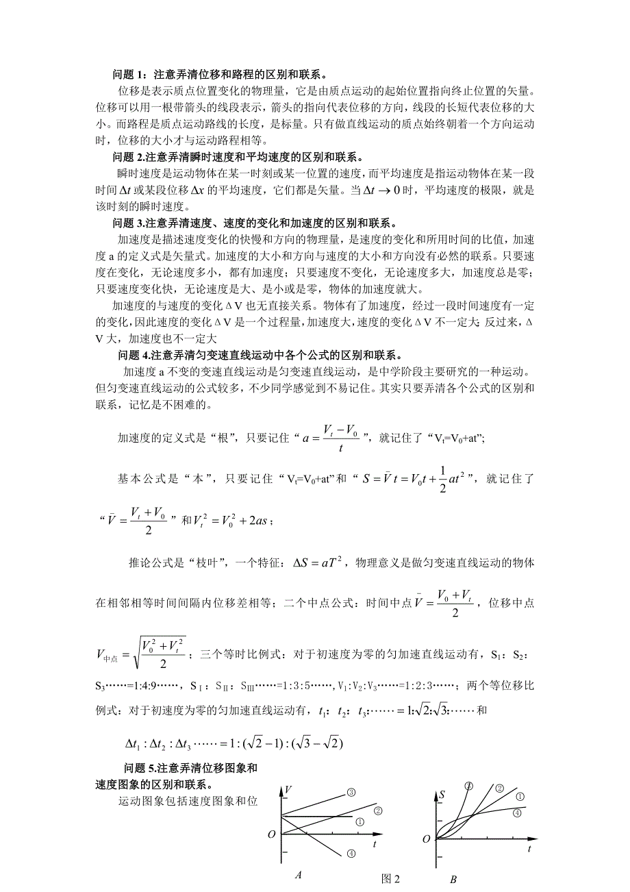 高一上总复习资料(物理)_第2页