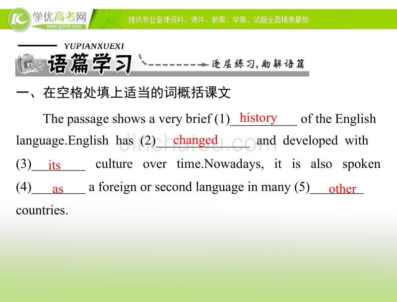 【来源：学优高考网】2012高一英语课件：unit2 periodⅰ warming up &amp; reading(新人教版必修1)_第2页