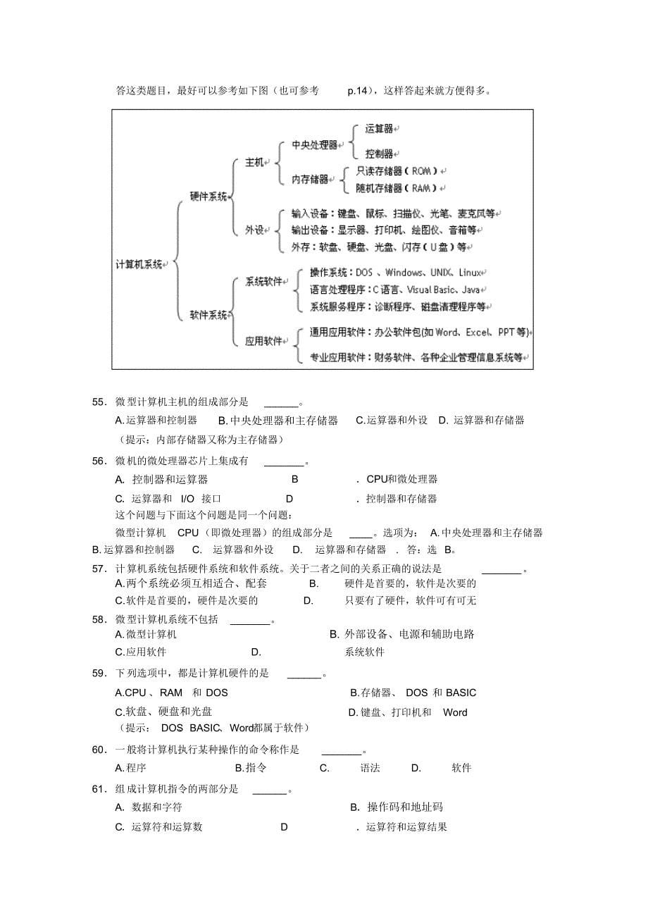 全国计算机统考练习题400道_第5页