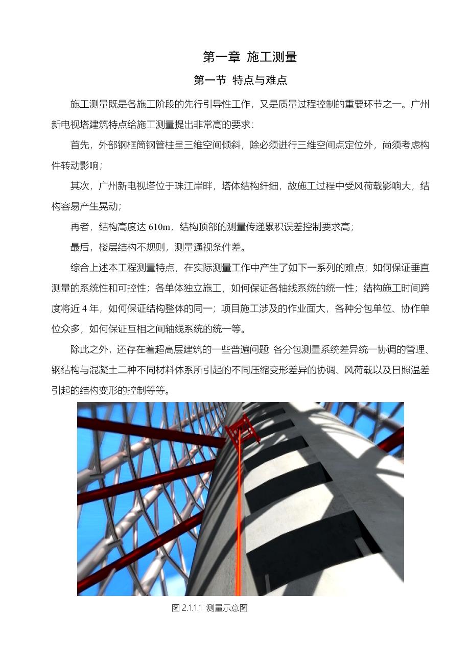 上海建工广州电视塔测量方案_第1页