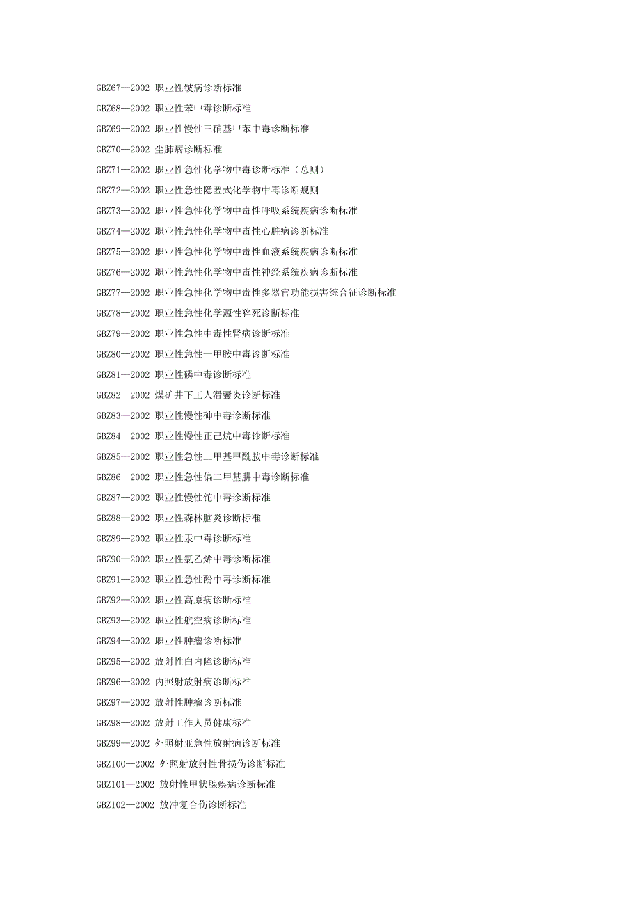 职业健康标准大全_第3页