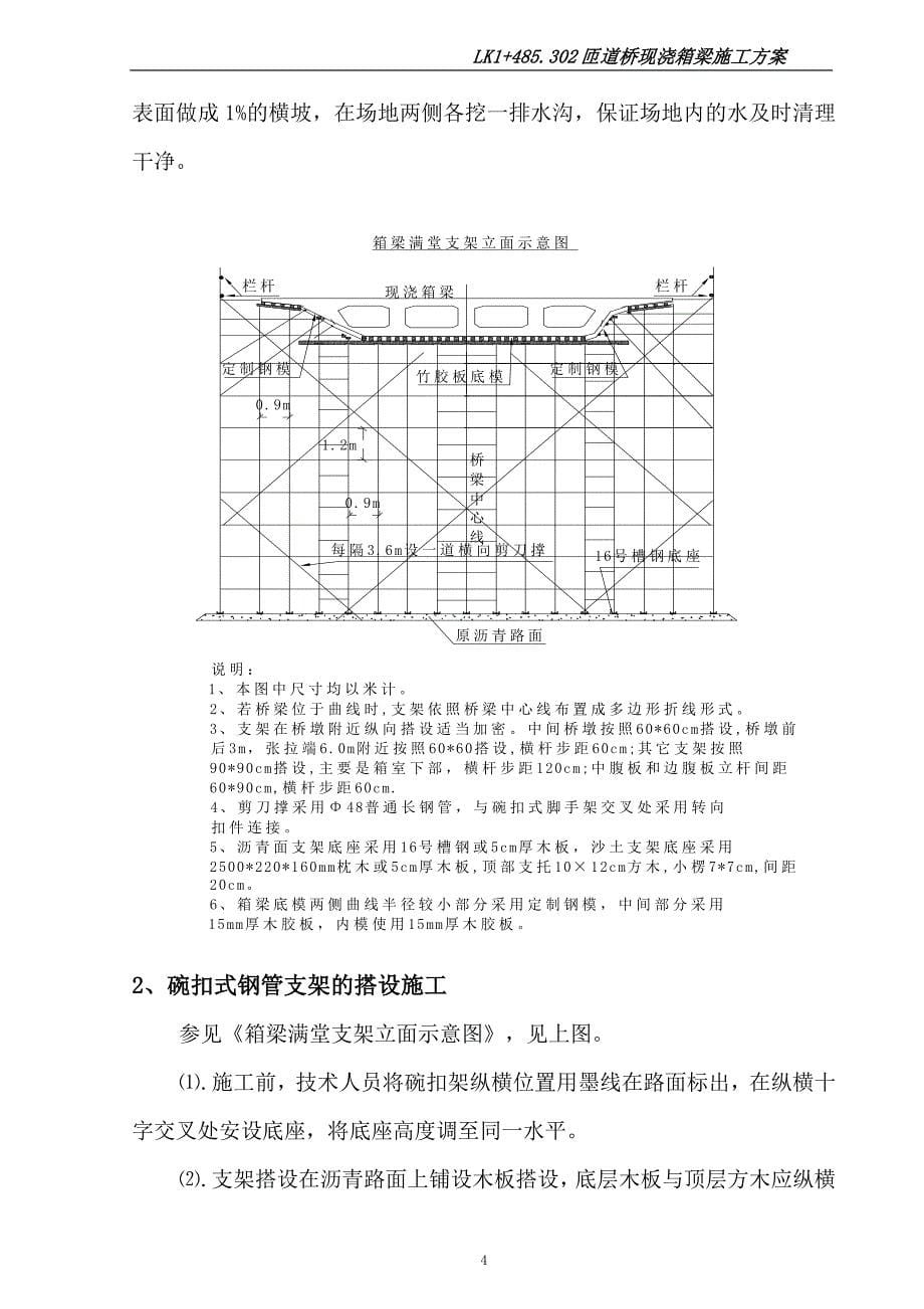 匝道桥预应力砼连续箱梁施工方案[1]_第5页