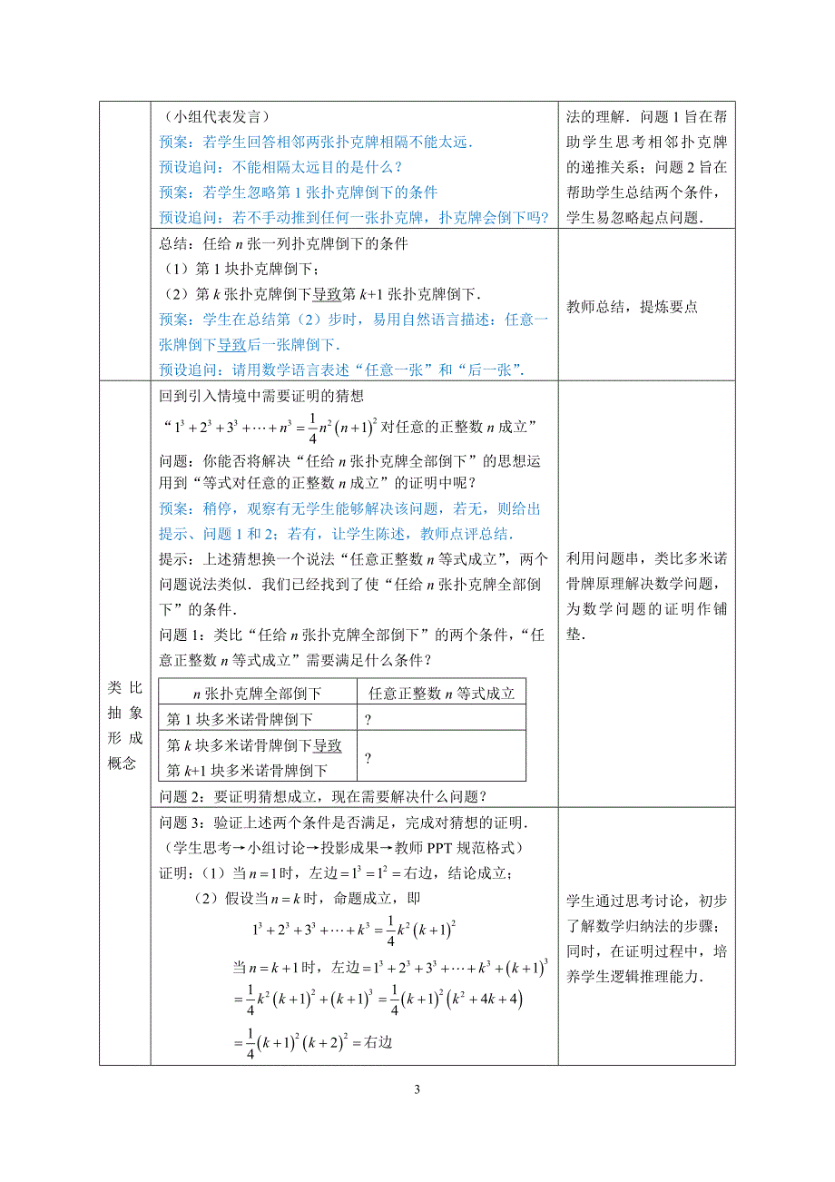 数学归纳法教学设计-公开课_第4页