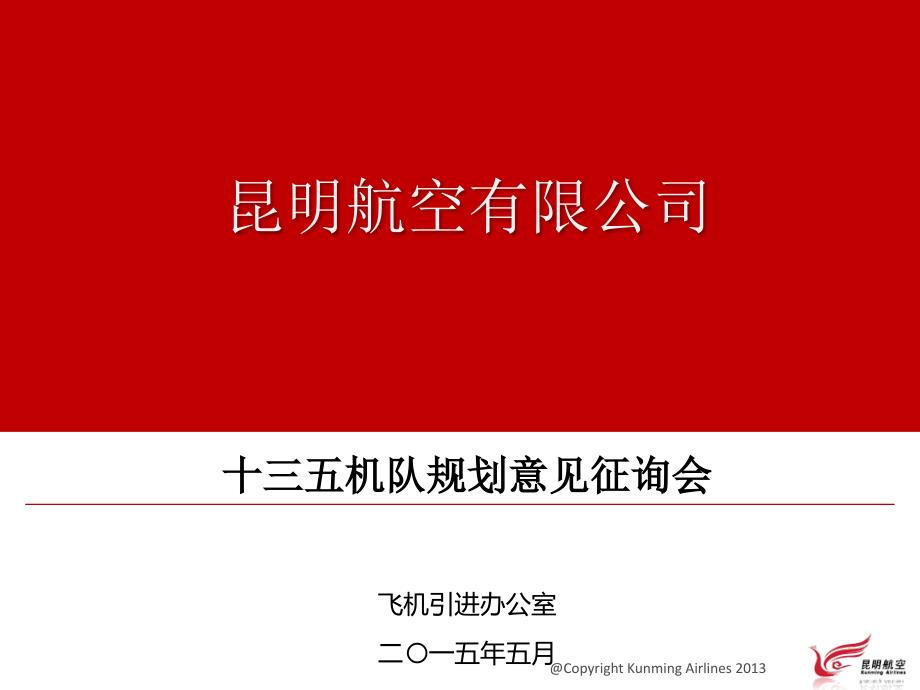 十三五机队规划意见征询会_第1页