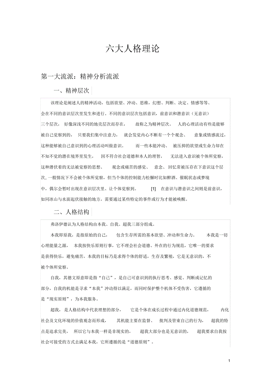 六大人格理论_第1页