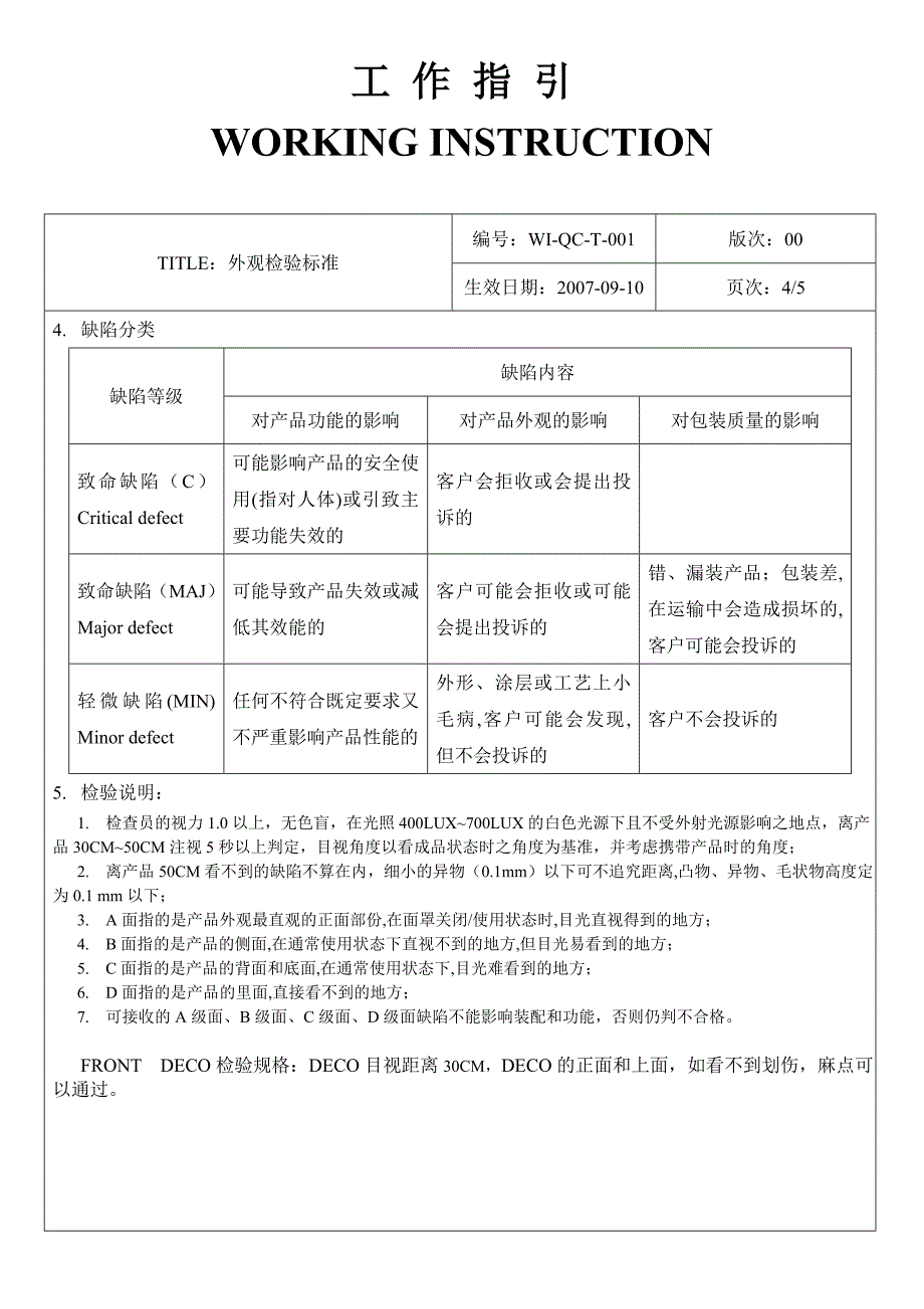 塑料、电镀件、丝印等外观检验标准_第4页