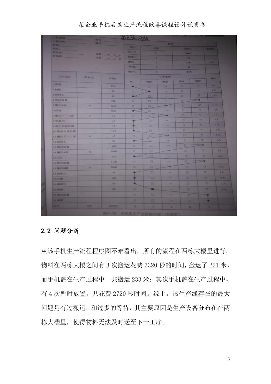 某公司手机后盖生产流程改善课程设计说明书_第4页