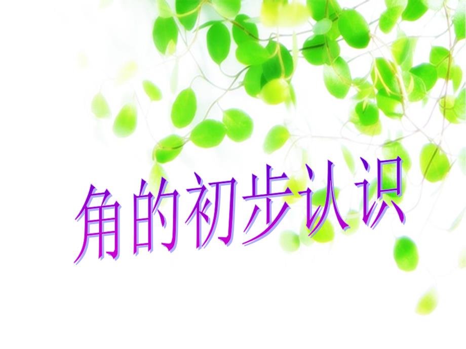 初始——角的初步认识_第1页