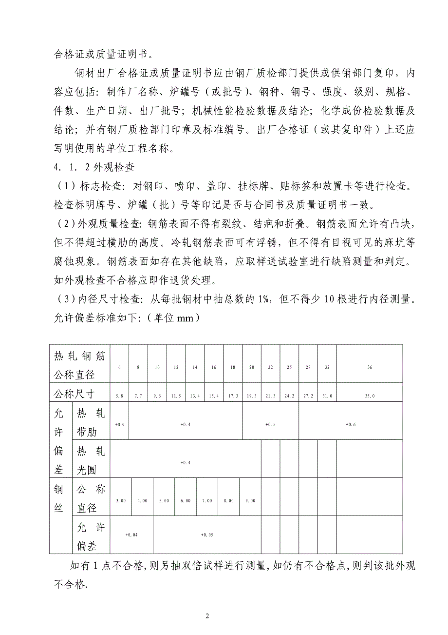 原材料取样检验和施工试验(土建)_第2页