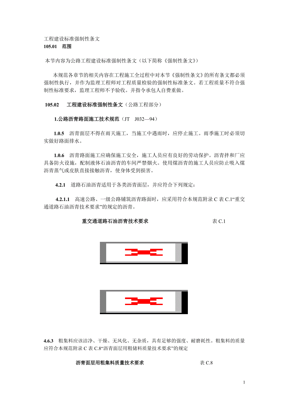 工程建设标准强制性条文(公路工程部分)_第1页