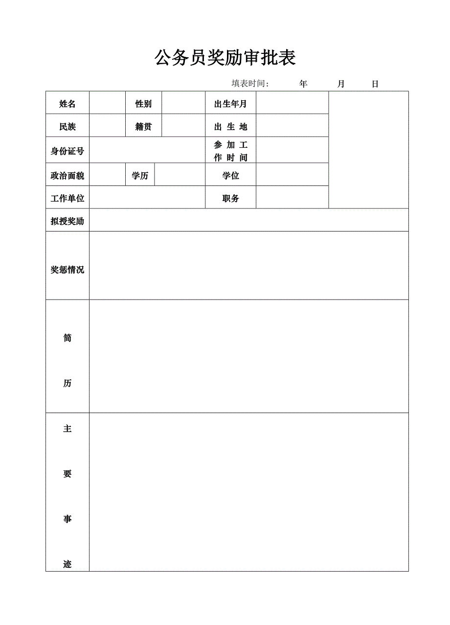 公务员年度考核表_第3页