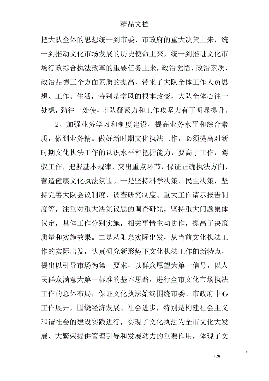 文化市场综合执法大队工作总结精选 _第2页