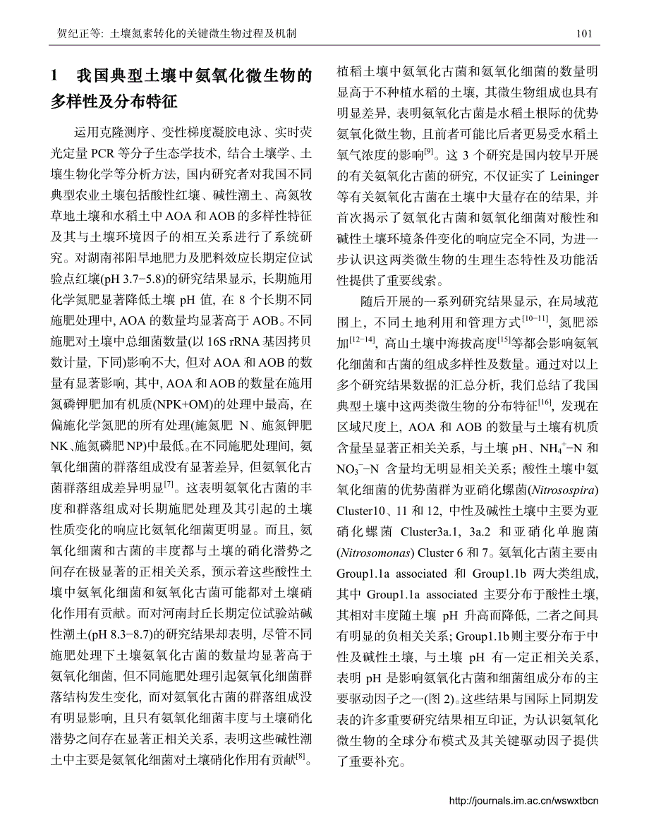 土壤氮素转化的关键微生物过程及机制_第4页